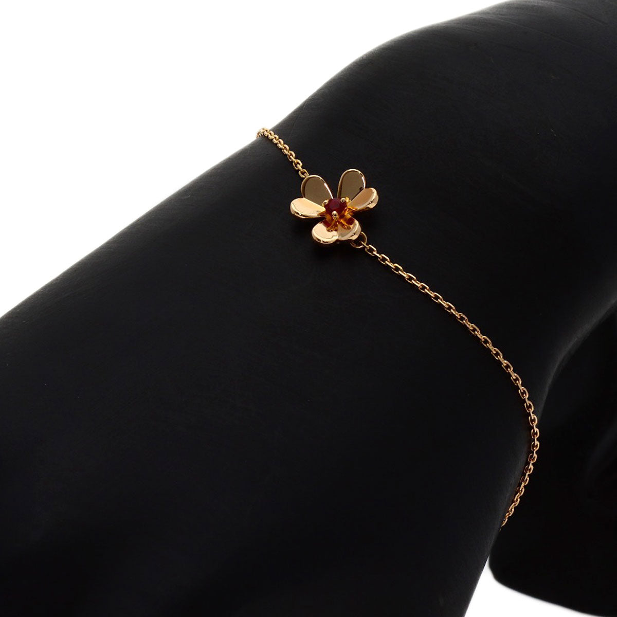 Van Cleef & Arpels Frivole Mini Ruby Bracelet K18 Pink Gold Ladies [Used]