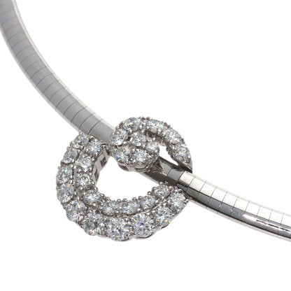 Jeunet Diamond Necklace K18 White Gold Ladies [Used]