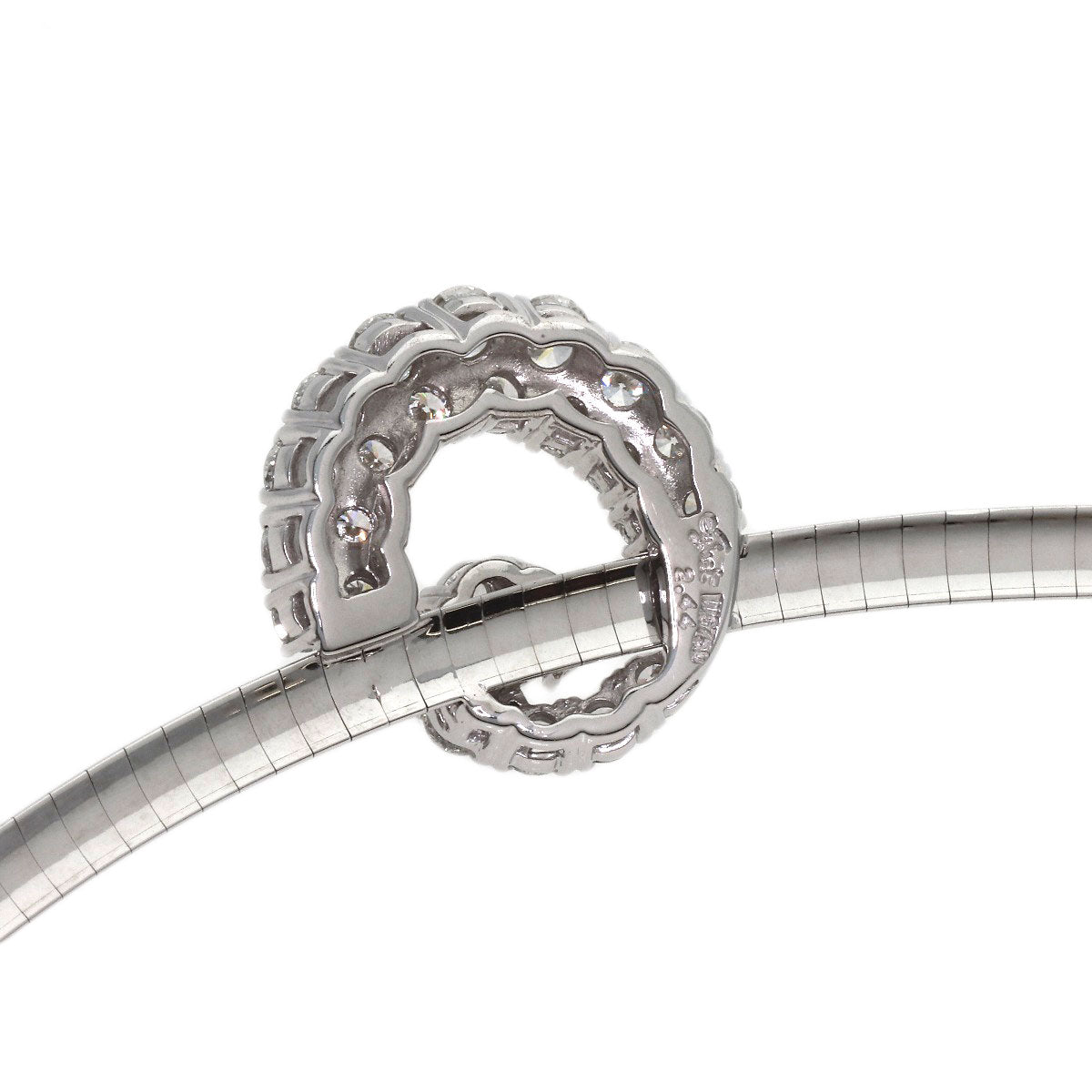 Jeunet Diamond Necklace K18 White Gold Ladies [Used]
