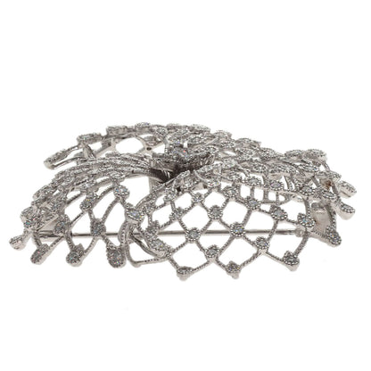 Queen Diamond Brooch K18 White Gold PT950Ladies [Used]