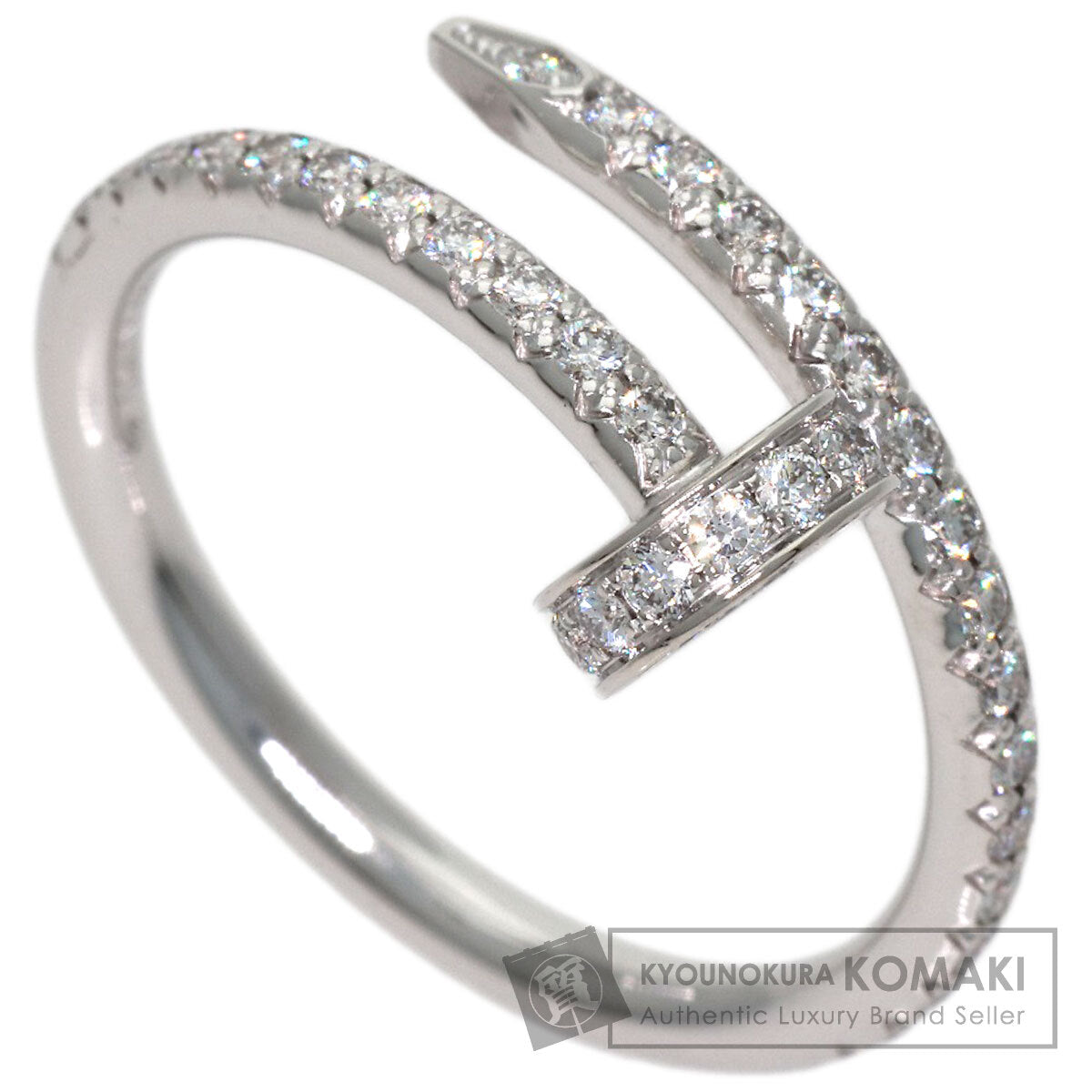 CARTIER Juste un Clou SM Diamond #47 Ring K18 White Gold Ladies [Used]