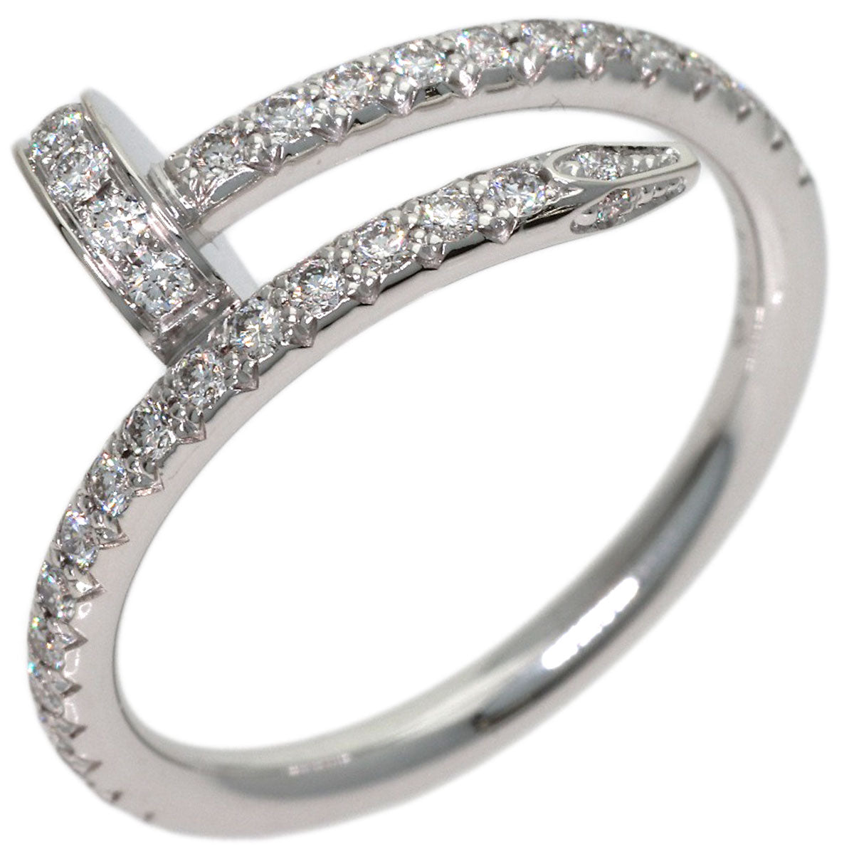 CARTIER Juste un Clou SM Diamond #47 Ring K18 White Gold Ladies [Used]