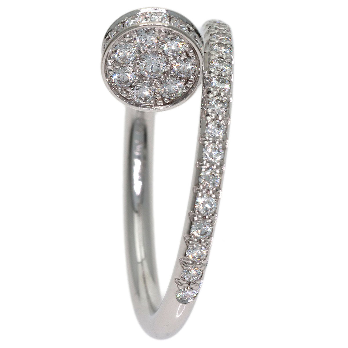 CARTIER Juste un Clou SM Diamond #47 Ring K18 White Gold Ladies [Used]