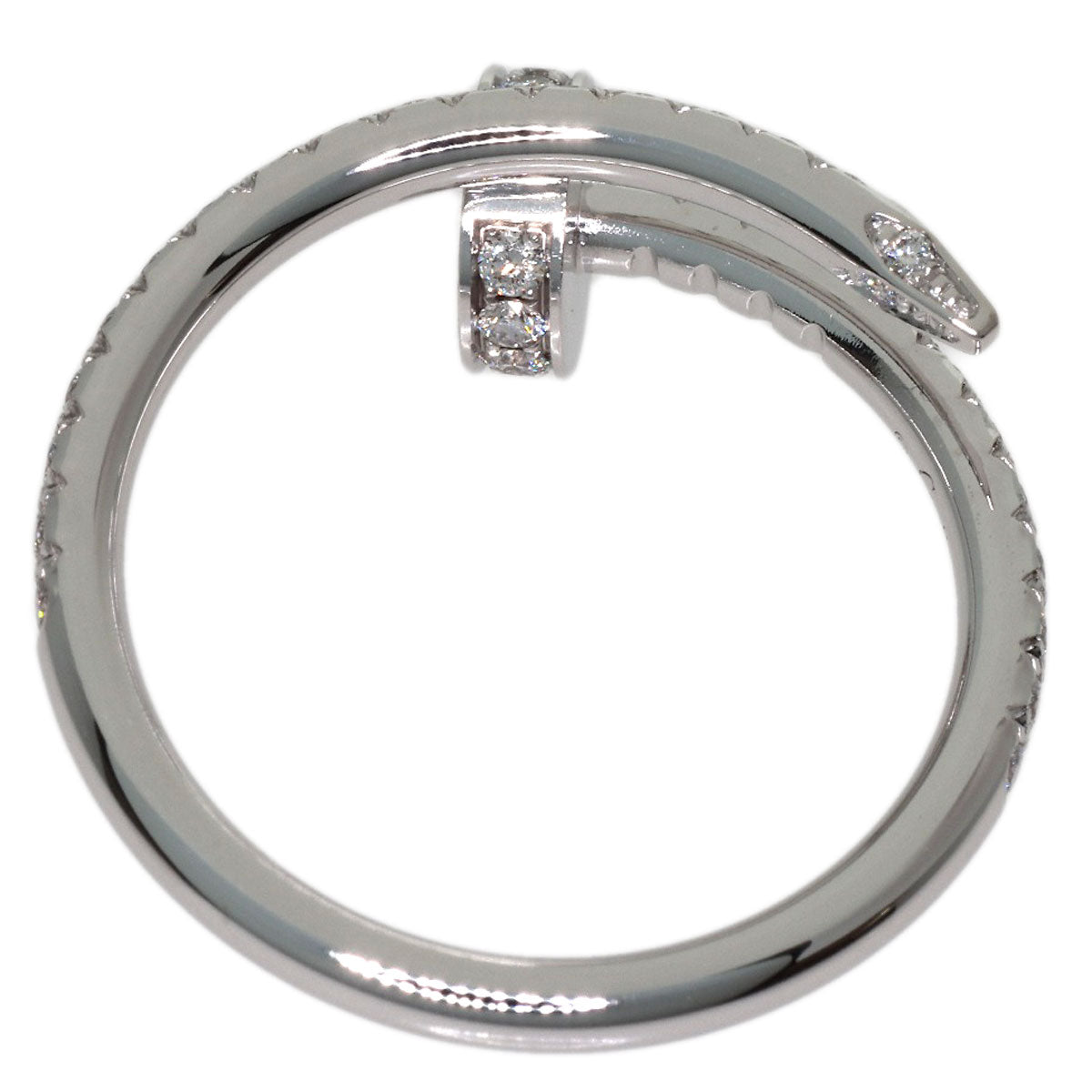CARTIER Juste un Clou SM Diamond #47 Ring K18 White Gold Ladies [Used]