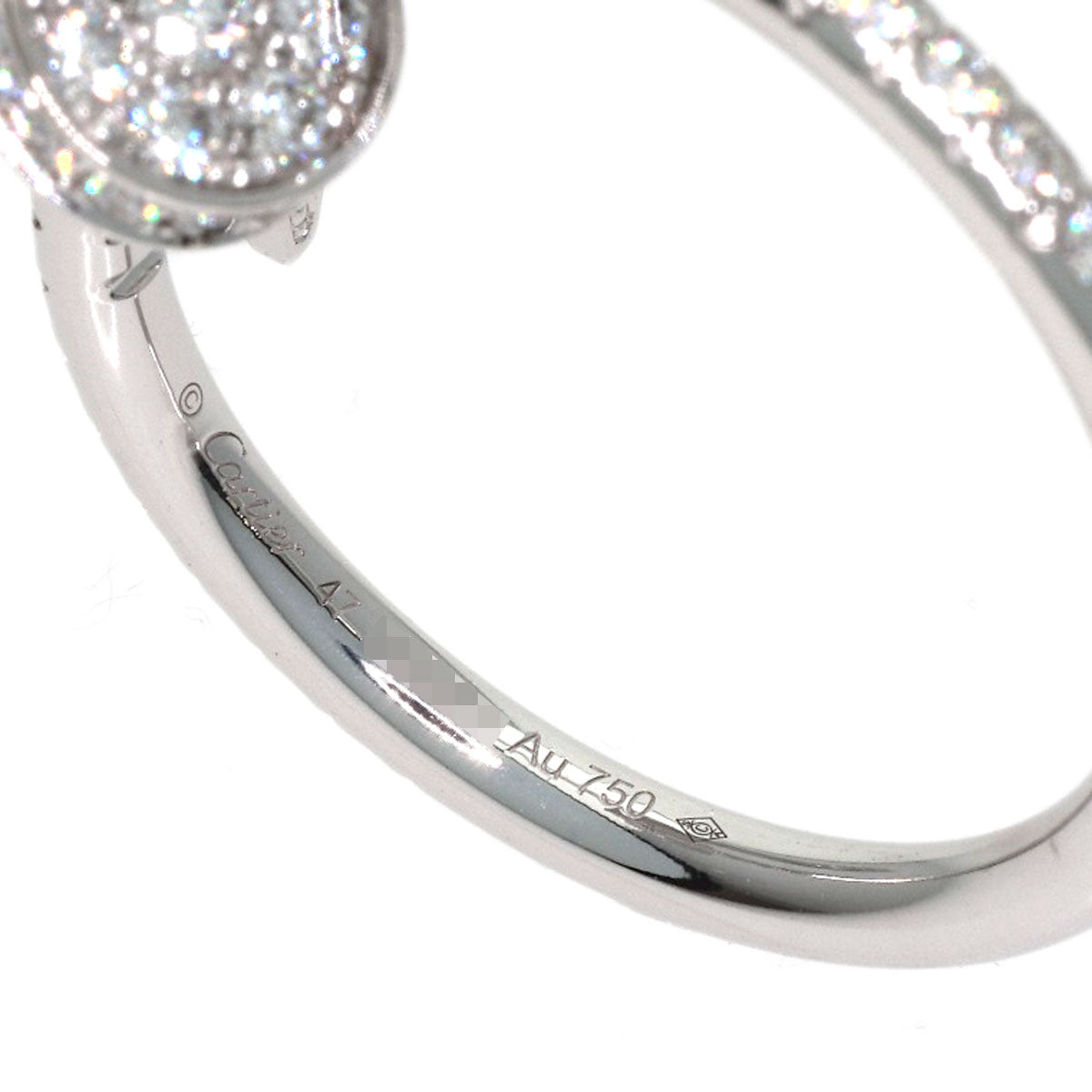 CARTIER Juste un Clou SM Diamond #47 Ring K18 White Gold Ladies [Used]