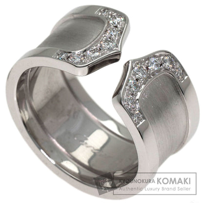 CARTIER C2 Ring Diamond Ring K18 White Gold Ladies [Used]
