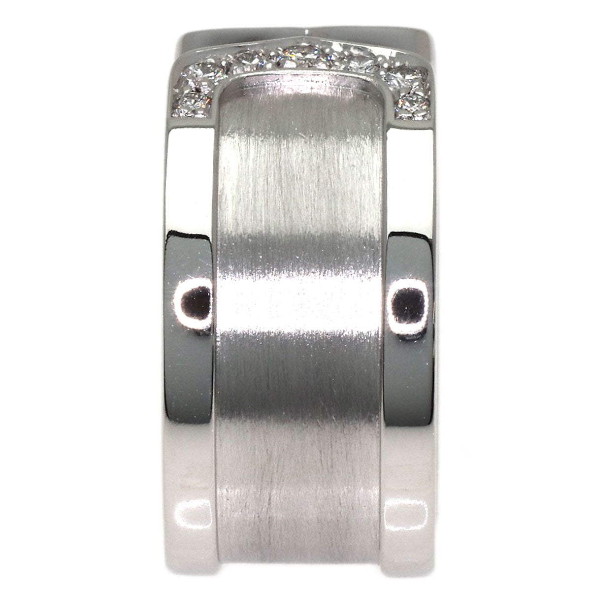 CARTIER C2 Ring Diamond Ring K18 White Gold Ladies [Used]
