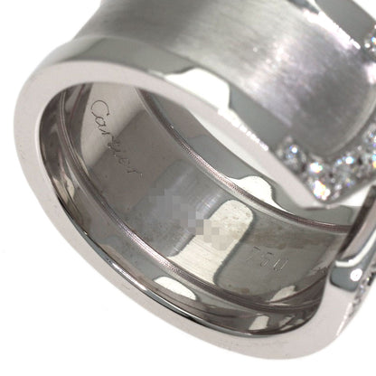 CARTIER C2 Ring Diamond Ring K18 White Gold Ladies [Used]