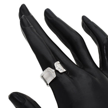 CARTIER C2 Ring Diamond Ring K18 White Gold Ladies [Used]