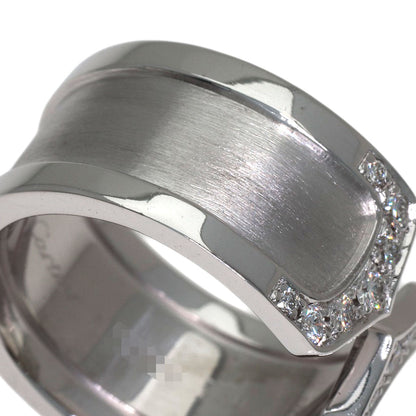 CARTIER C2 Ring Diamond Ring K18 White Gold Ladies [Used]