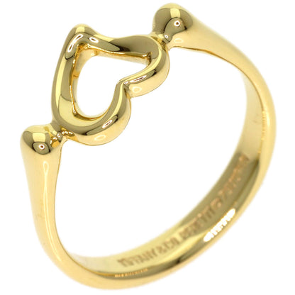 TIFFANY&Co. Open heart Ring K18 Yellow Gold Ladies [Used]