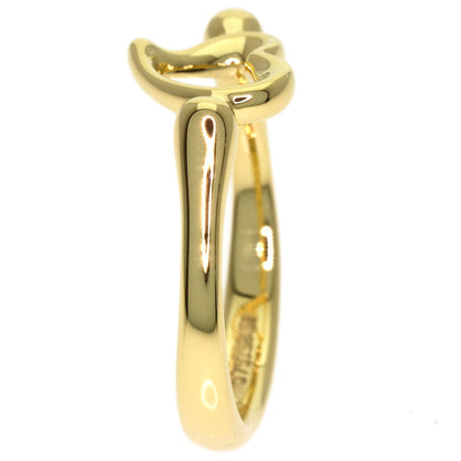 TIFFANY&Co. Open heart Ring K18 Yellow Gold Ladies [Used]