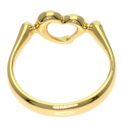 TIFFANY&Co. Open heart Ring K18 Yellow Gold Ladies [Used]