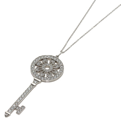 TIFFANY&Co. Petalky Diamond Necklace K18 White Gold PT950Ladies [Used]