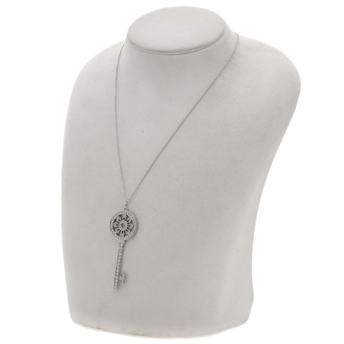 TIFFANY&Co. Petalky Diamond Necklace K18 White Gold PT950Ladies [Used]