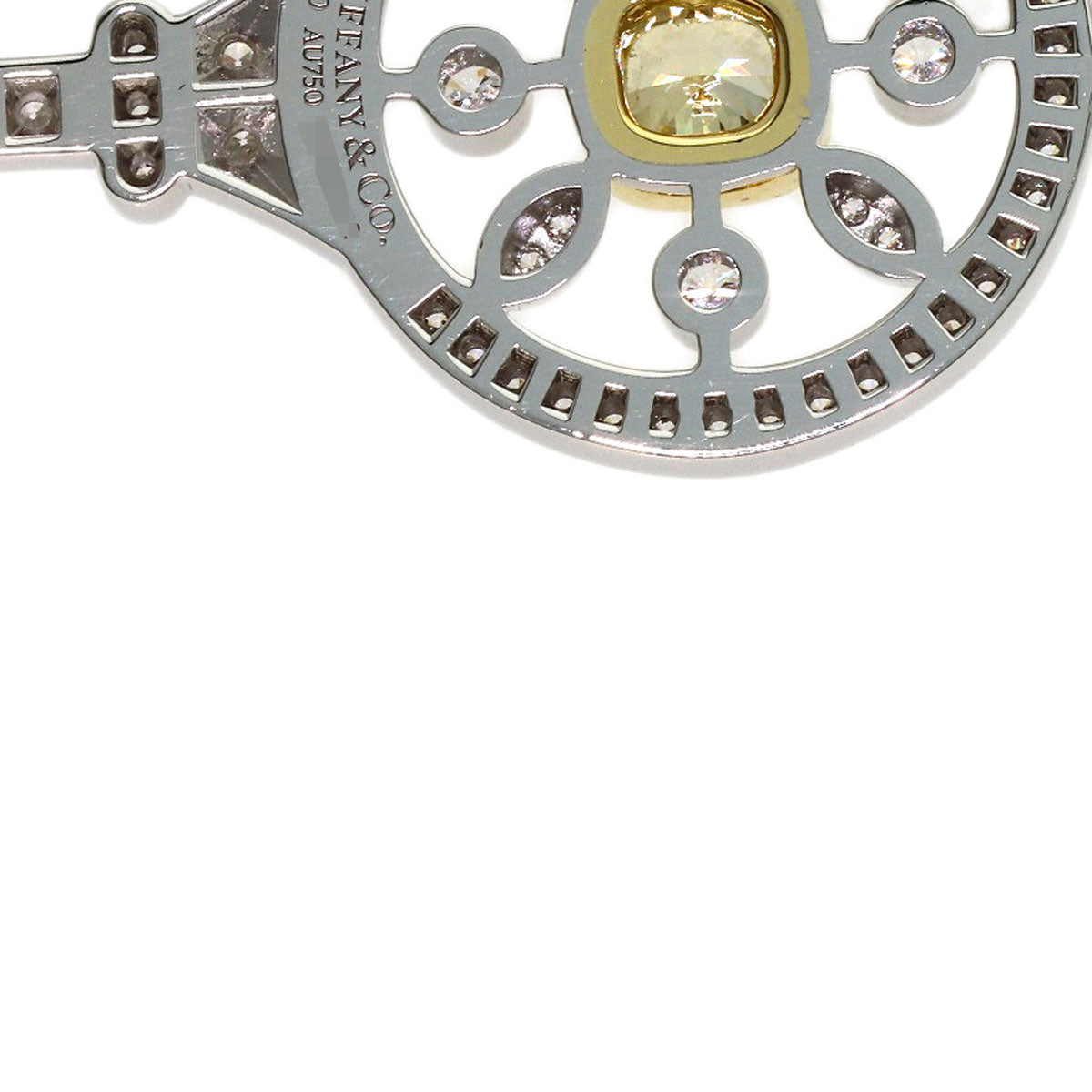 TIFFANY&Co. Kaleidoscope Key Diamond Necklace K18 Yellow Gold PT950Ladies [Used]