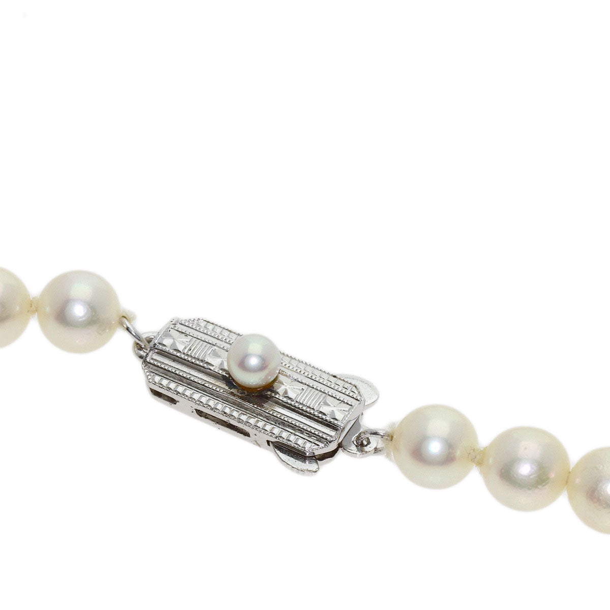MIKIMOTO Pearl Pearl Necklace Silver Ladies [Used]