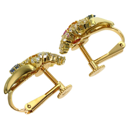 Jeunet sapphire Earring K18 Yellow Gold Ladies [Used]