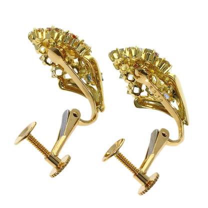 Jeunet sapphire Earring K18 Yellow Gold Ladies [Used]