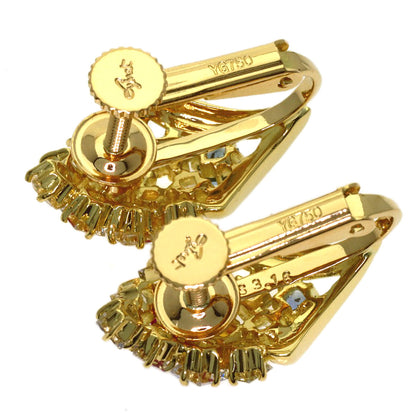 Jeunet sapphire Earring K18 Yellow Gold Ladies [Used]