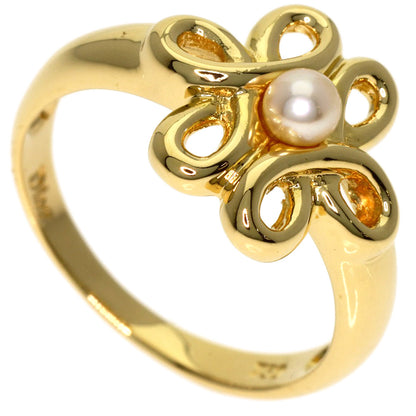 Dior Baby pearl Pearl Ring K18 Yellow Gold Ladies [Used]
