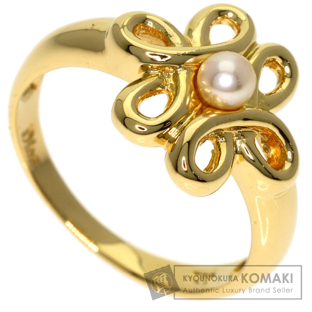 Dior Baby pearl Pearl Ring K18 Yellow Gold Ladies [Used]