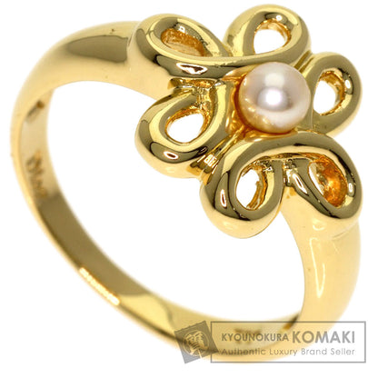 Dior Baby pearl Pearl Ring K18 Yellow Gold Ladies [Used]