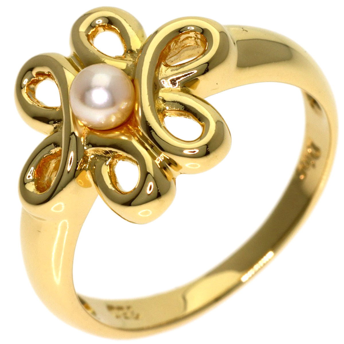 Dior Baby pearl Pearl Ring K18 Yellow Gold Ladies [Used]