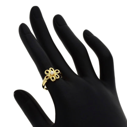 Dior Baby pearl Pearl Ring K18 Yellow Gold Ladies [Used]