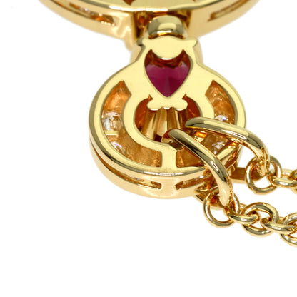 BVLGARI Astrale Cerchi Multistone Diamond Necklace K18 Yellow Gold Ladies [Used]