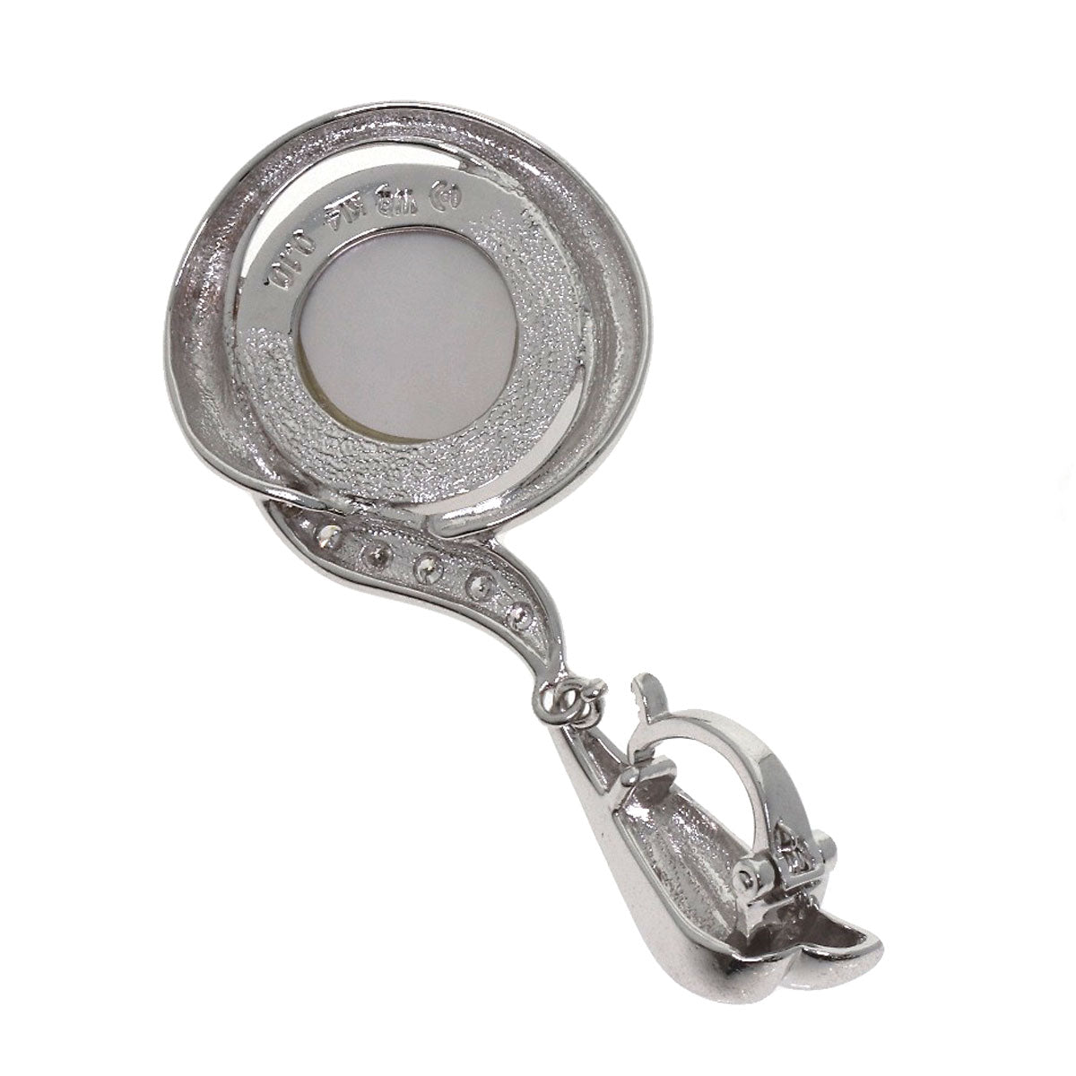 TASAKI Mabe Pearl Diamond Pendant top K14 White Gold Ladies [Used]