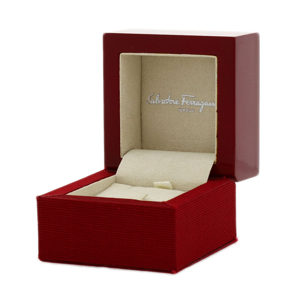 Salvatore Ferragamo Gancini Pavé Diamonds Ring K18 Yellow Gold Ladies [Used]