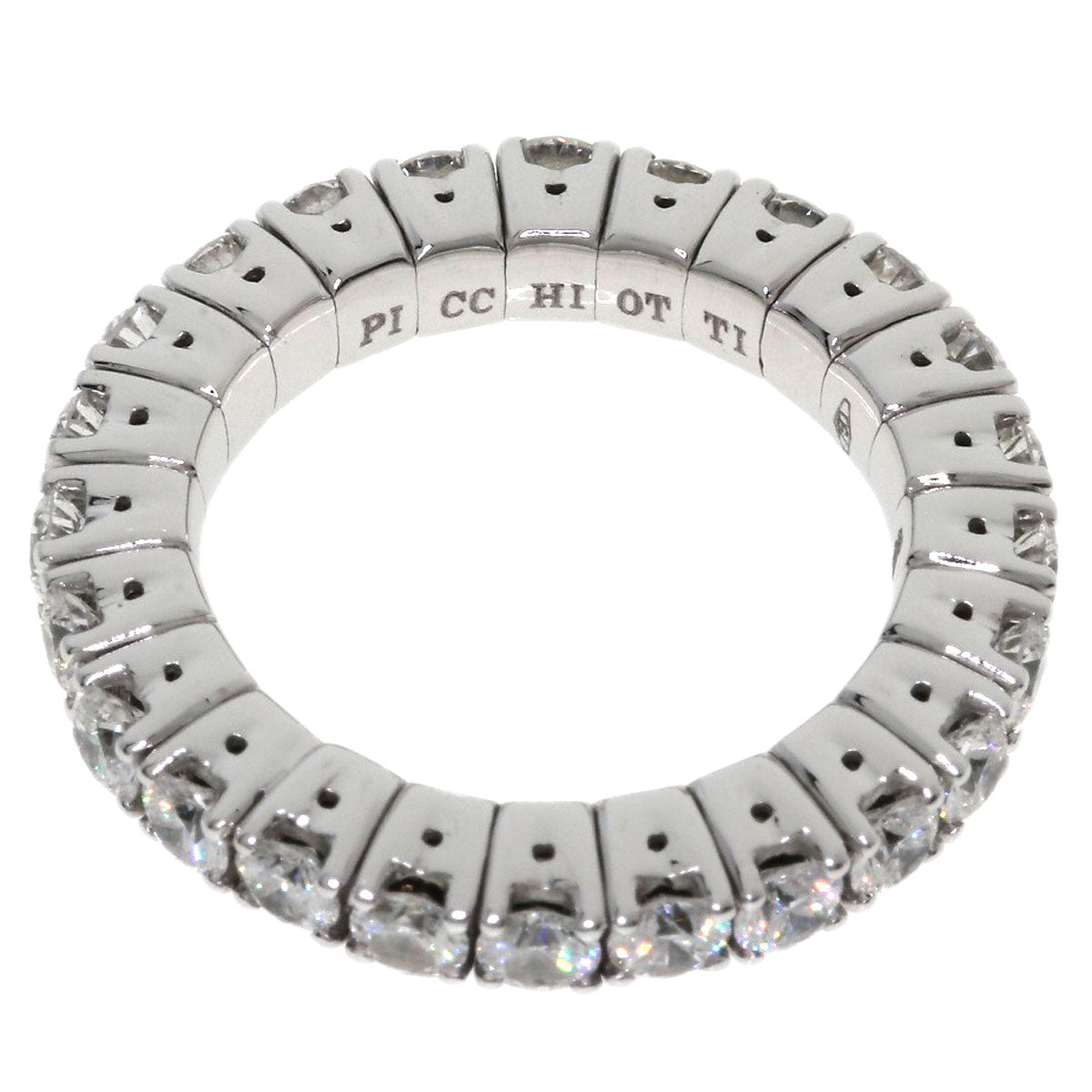 PICCHIOTTI Full eternity Diamond Ring K18 White Gold Ladies [Used]
