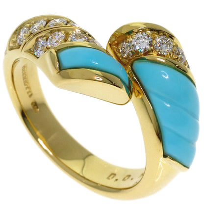 PICCHIOTTI Turquoise Diamond Ring K18 Yellow Gold Ladies [Used]