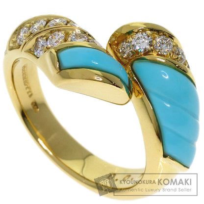 PICCHIOTTI Turquoise Diamond Ring K18 Yellow Gold Ladies [Used]