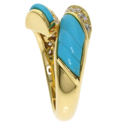 PICCHIOTTI Turquoise Diamond Ring K18 Yellow Gold Ladies [Used]
