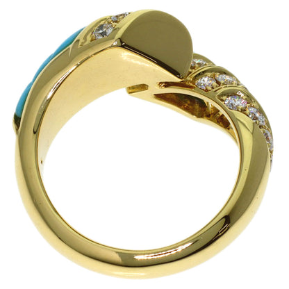 PICCHIOTTI Turquoise Diamond Ring K18 Yellow Gold Ladies [Used]