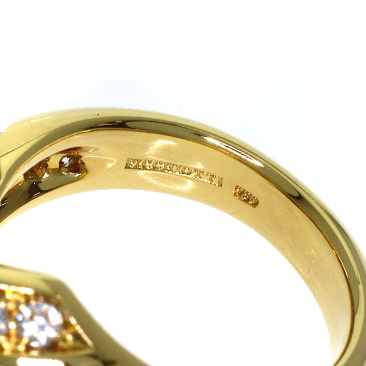 PICCHIOTTI Turquoise Diamond Ring K18 Yellow Gold Ladies [Used]