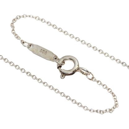 TIFFANY&Co. Double Heart Key Enamel Necklace Silver Ladies [Used]