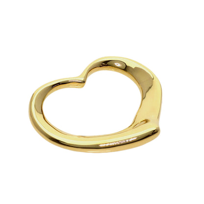 TIFFANY&Co. Open heart Pendant top K18 Yellow Gold Ladies [Used]