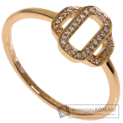 HERMES Attrage Diamond Ring K18 Pink Gold Ladies [Used]