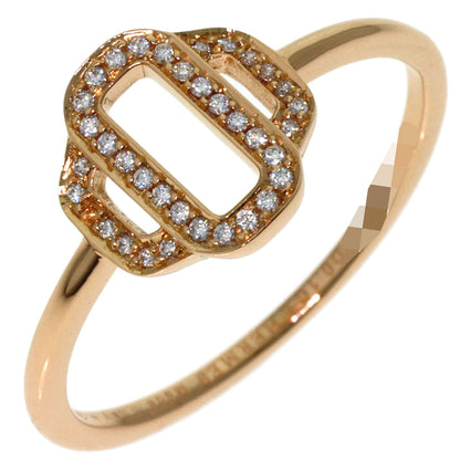 HERMES Attrage Diamond Ring K18 Pink Gold Ladies [Used]