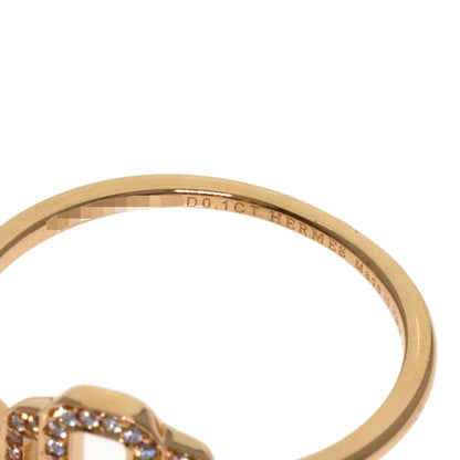 HERMES Attrage Diamond Ring K18 Pink Gold Ladies [Used]
