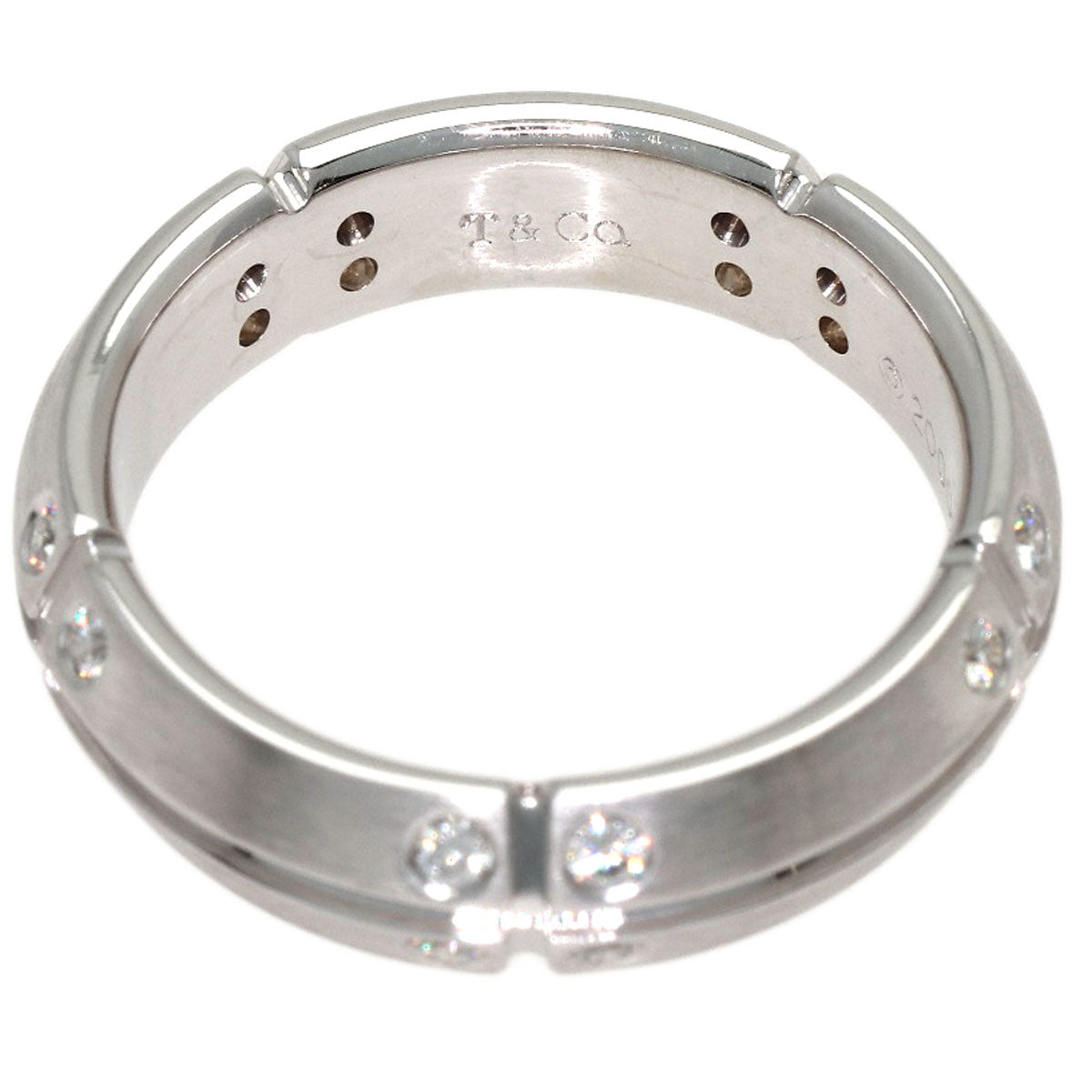TIFFANY&Co. Streamerica Diamond Ring K18 White Gold Ladies [Used]