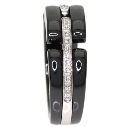 CHANEL Ultra Diamond #48 Ring K18 White Gold CeramicLadies [Used]