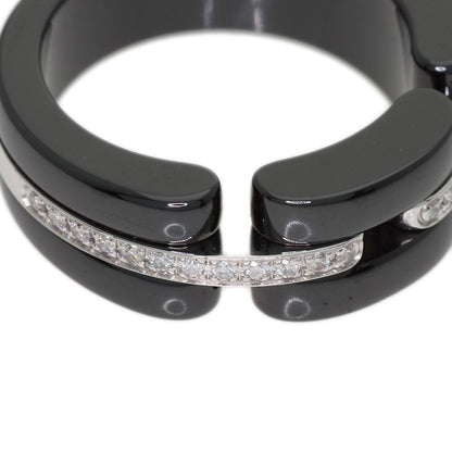 CHANEL Ultra Diamond #48 Ring K18 White Gold CeramicLadies [Used]