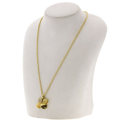 0.33ct Four-leaf clover diamond Necklace K18 Yellow Gold 10.6g　Ladies