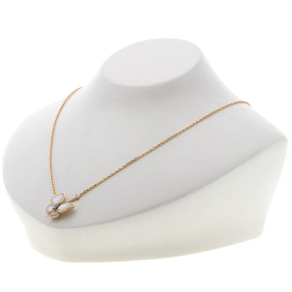 Van Cleef & Arpels De Papillon Diamond White Shell Necklace K18 Pink Gold Ladies [Used]