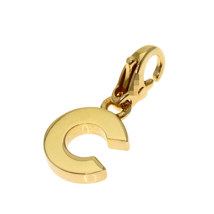 CHANEL C charm Pendant top K18 Yellow Gold Ladies [Used]