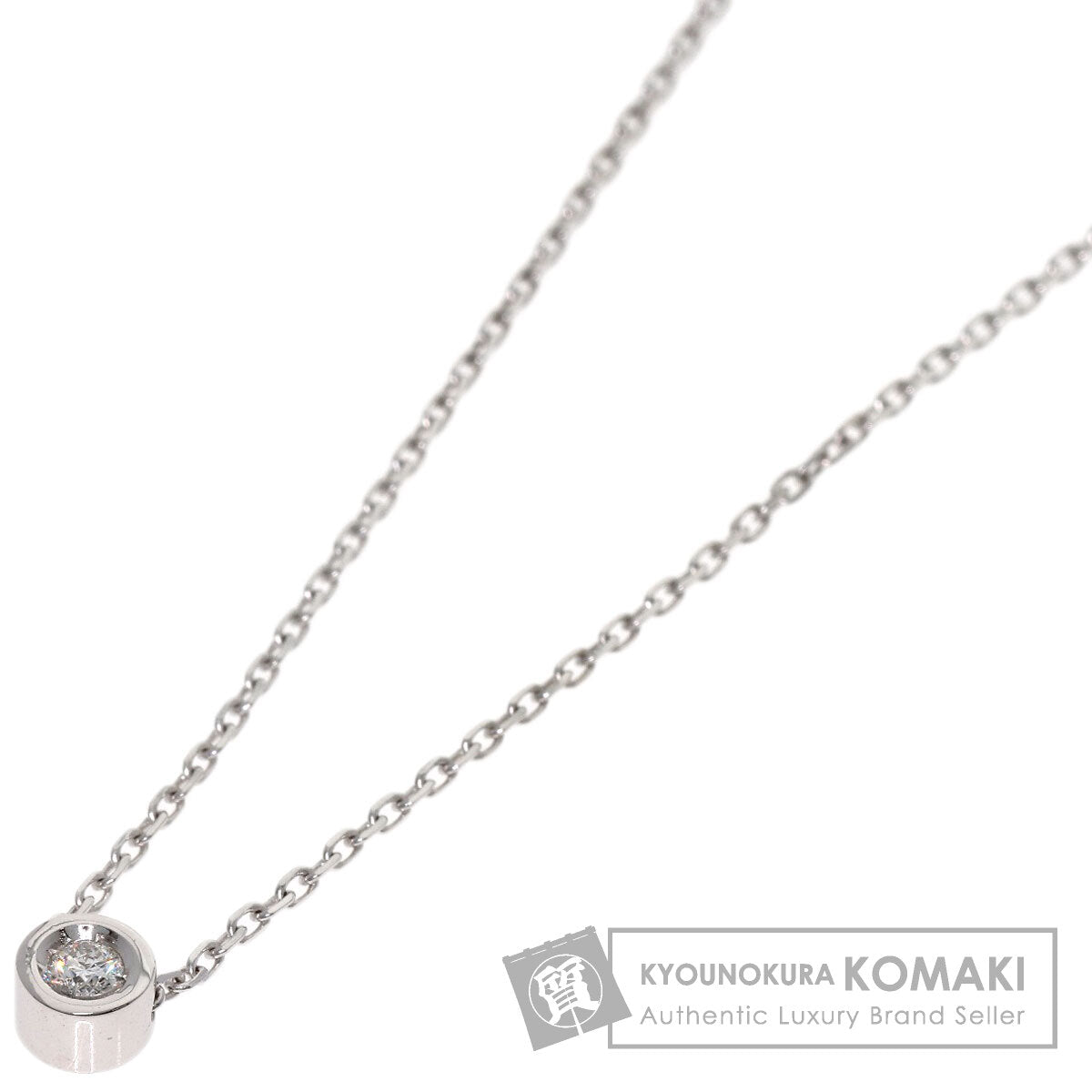 GUCCI Diamond Necklace K18 White Gold Ladies [Used]